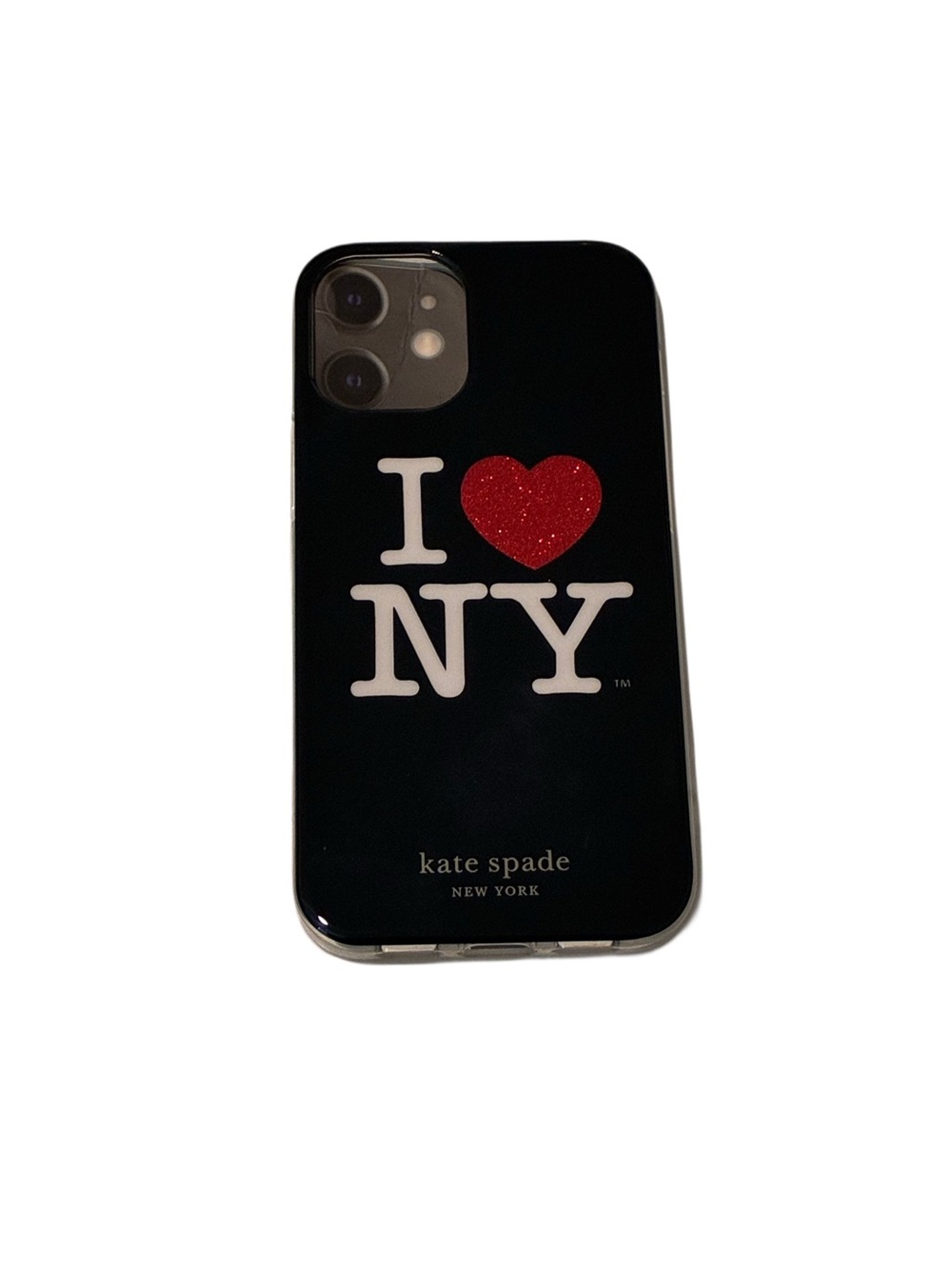 Kate Spade New York I ❤️ Love NY Phone Case For iPhone 12 Mini Black